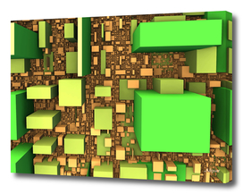 blocks cubes green