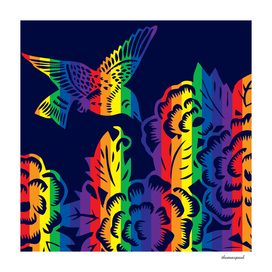 Hummingbird Rainbow Navy