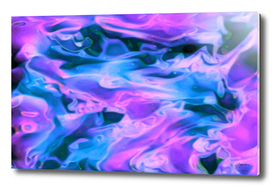 Purple Ice - purple blue abstract swirl wall art