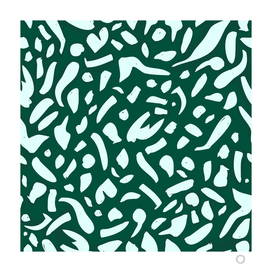 Deep Emrald | Green Terrazzo Pattern | Fun Funky Eclectic