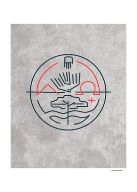 Religious symbols illustration