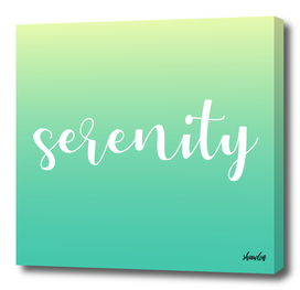 Serenity motivational quote- the state of being calm