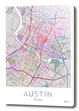 Austin Map in Color