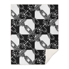 chain metal shiny checkere