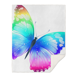 Transparent Multi Color Butterfly