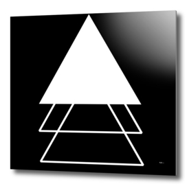 Abstrait Triangles Noir/Blanc