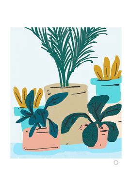 Little House Plants | Pastel Botanical Nature Plant Pots