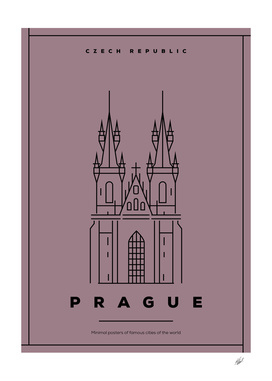 Minimal Prague City Poster