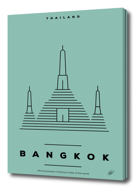 Minimal Bangkok City Poster