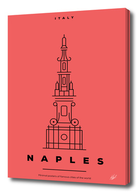 Minimal Naples City Poster
