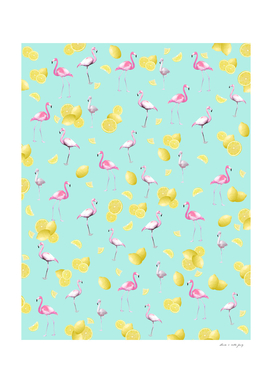 Flamingo Lemon Twist Summer Pattern #1 (Kids Collection)