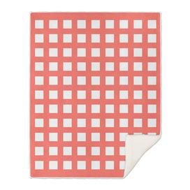 Retro thick coral grid pattern