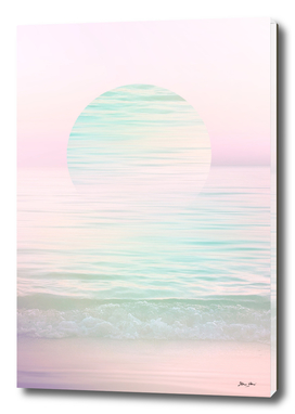 Dreamy Pastel Seascape Sunset