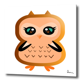 owl cartoon character cute