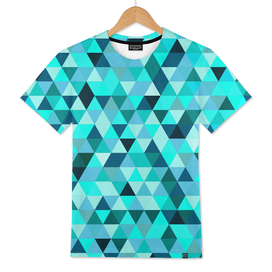 Teal Triangles Pattern
