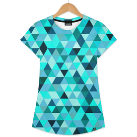 Teal Triangles Pattern