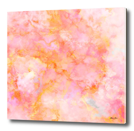Rosé and Sunny Marble - pink, coral and orange