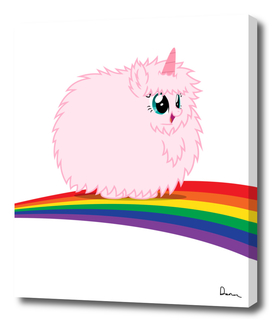 pink fluffy unicorns dancing on rainbows drawing