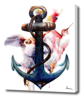 anchor watercolor painting