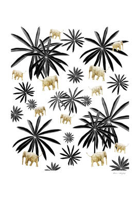 Palm Tree Elephant Jungle Pattern #1 (Kids Collection)