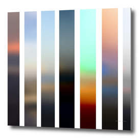 Artistic Vertical Strips in Beautiful Mix of Colors