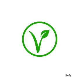 Universal vegetarian symbol- The V-label
