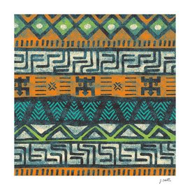 Grunge african pattern