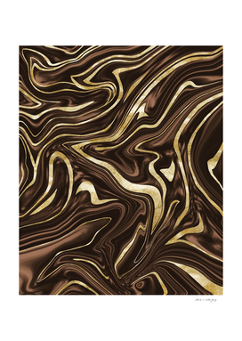 Brown Gold Marble #1 #decor #art