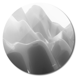 Abstract Swirl Polished White