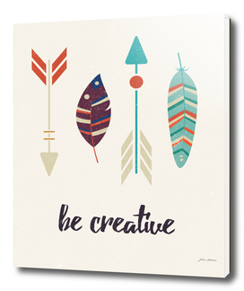 Be creative tribal feathers