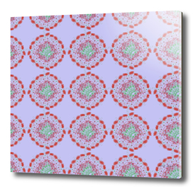 Abstract vintage pattern of floral elements