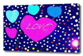 seamless background with love and hearts