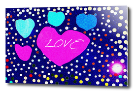 seamless background with love and hearts