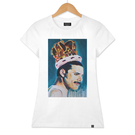 Freddie Mercury portrait painting Singer Queen