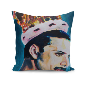 Freddie Mercury portrait painting Singer Queen