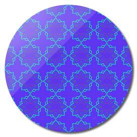 geometric tile retro pattern using blue and cyan