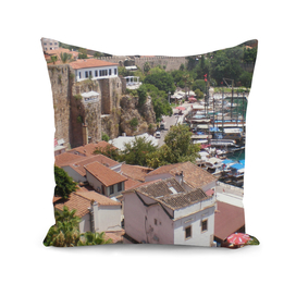 Panorama of the old city of Antalya