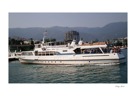 Cruise passenger ship Konstantin Stanyukovich in Yalta city