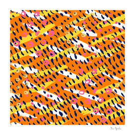 Abstract Colorful Doodle Pattern
