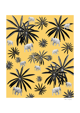 Palm Tree Elephant Jungle Pattern #4 (Kids Collection)