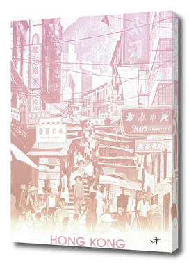Vintage Travel Poster Hong kong