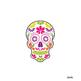 Calavera sugar skull candy_floral mexican calavera
