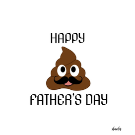 Pile of poop emoji with fathers day greetings