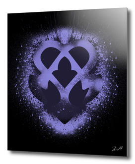 Kingdom Hearts Brushed Nightmare Emblem