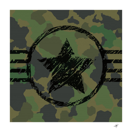 military camouflage design