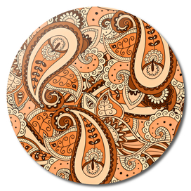 African Pattern No22 Brown