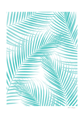 Soft Turquoise Palm Leaves Dream - Cali Summer Vibes #2