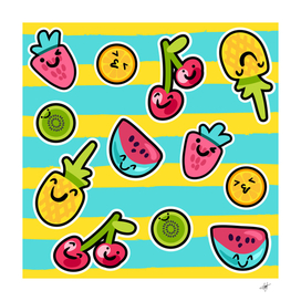 summer fruits patterns