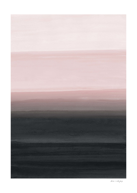 Touching Blush Black Watercolor Abstract #1 #painting #decor
