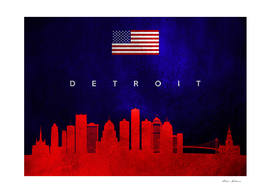 Detroit Michigan Skyline